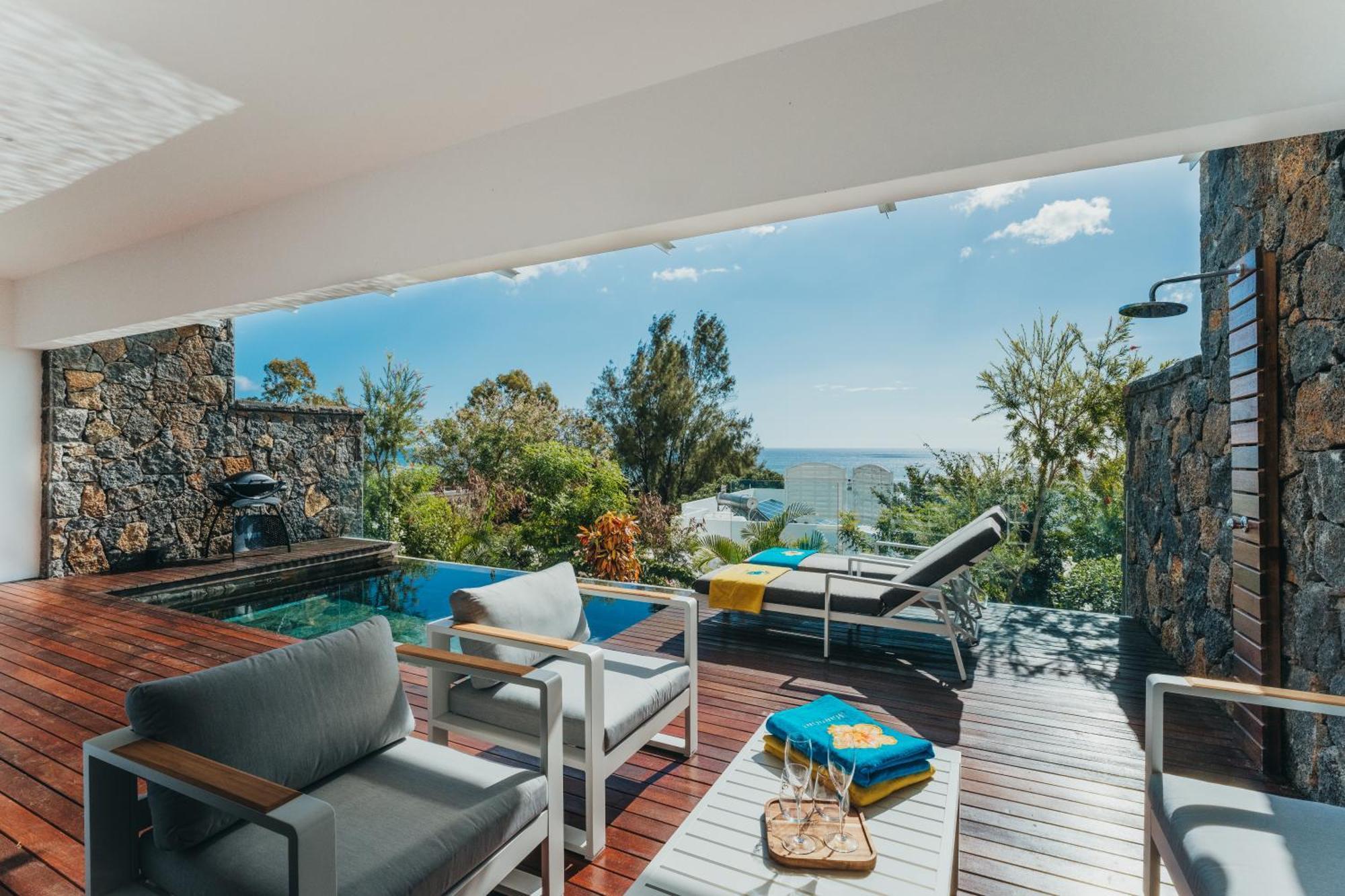 Appartement De Luxe Piscine Et Vue Mer Rivière Noire Dış mekan fotoğraf